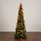 7ft. Pre-Lit Pop-Up Green Artificial Christmas Tree, Warm White LED Lights